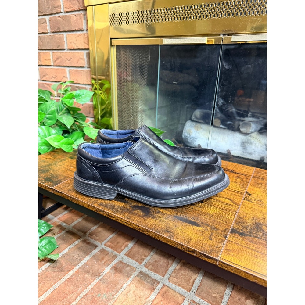Nunn Bush Slip On Loafer Mens Black Leather Comfort Gel 11W